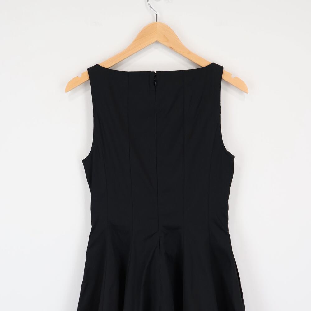 J.Crew Pleated Boatneck Mini Dress in Chino Black Size 6 NWT - Picture 7 of 8
